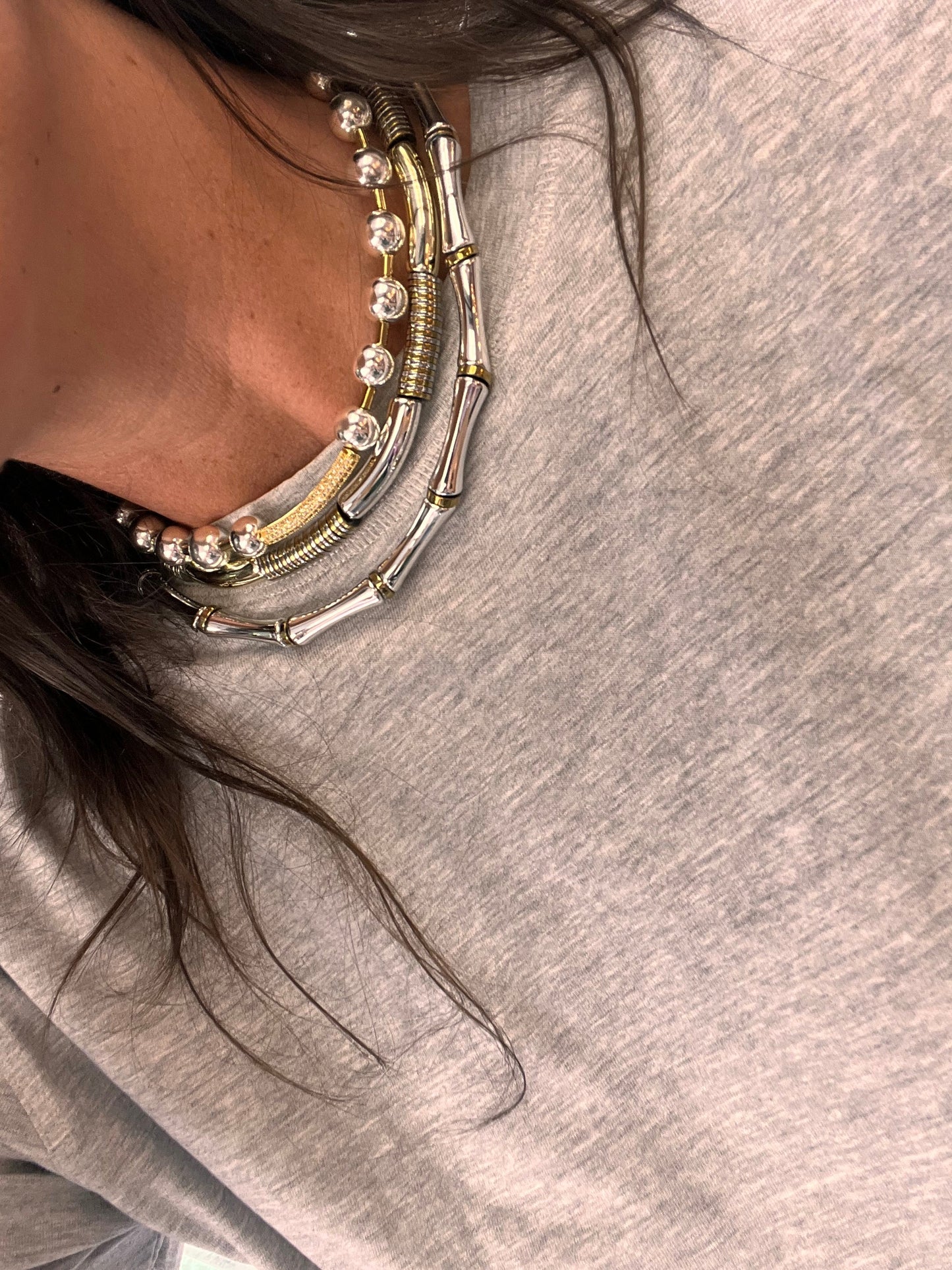 MULTIBOULES STAR NECKLACE
