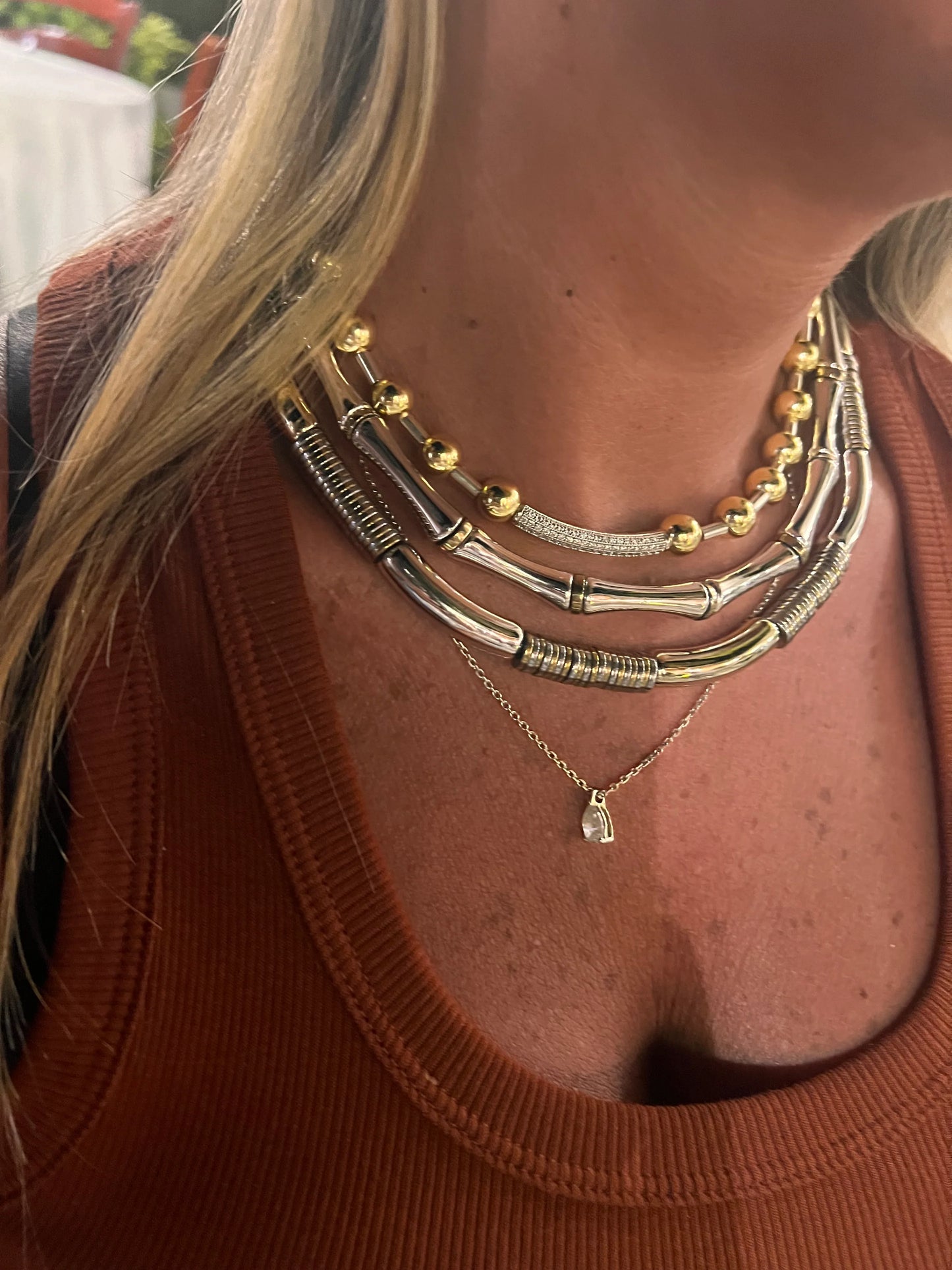 MULTIBOULES STAR NECKLACE