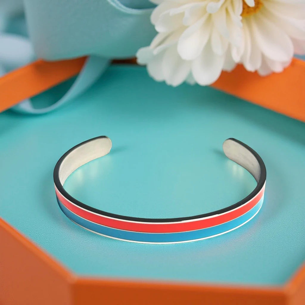 SILVER BICOLOUR BRACELET