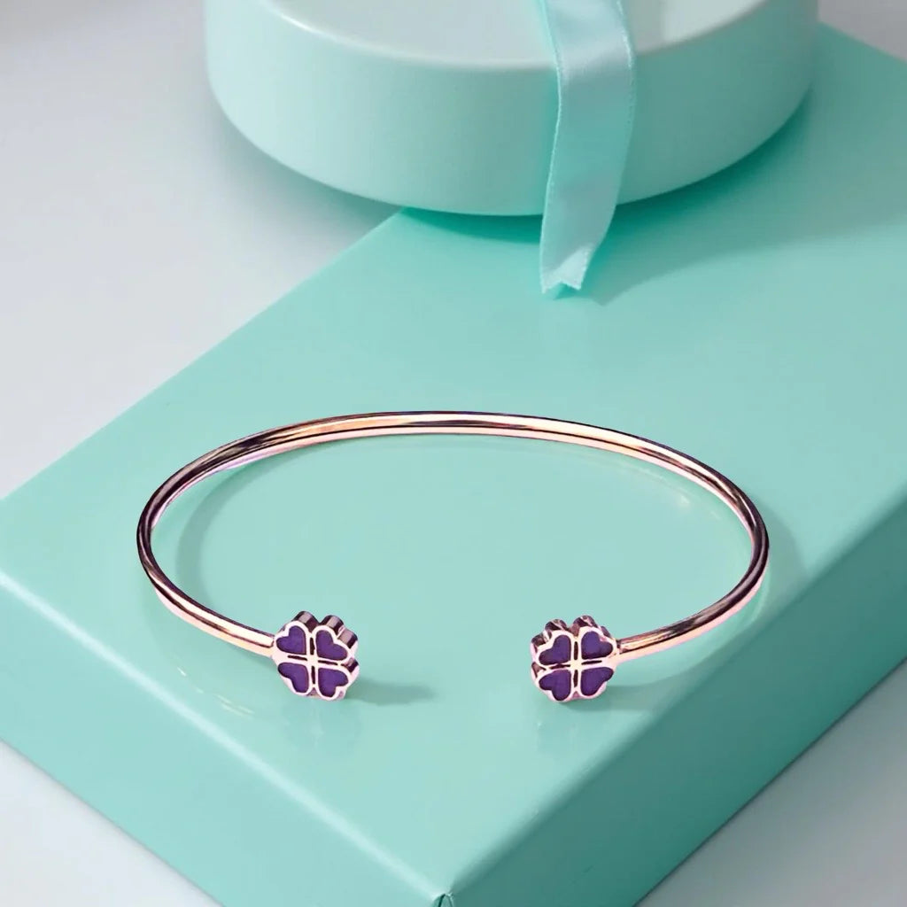 BRACELET TRÈFLE EN OR JAUNE