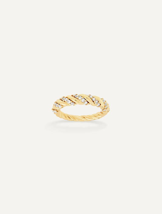 SPARKLY TWIST RING